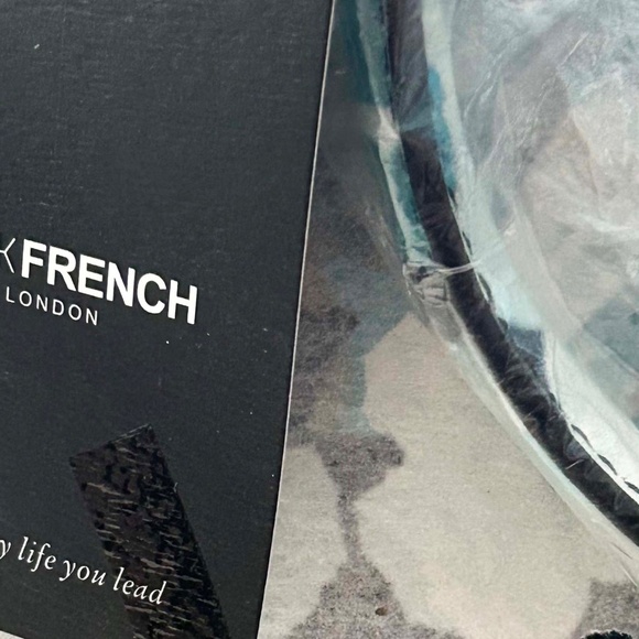 SATCHEL/SHOULDER BAG, JACK FRENCH LONDON PARK LEATHER, BLUE FLORAL, TOP ZIPPERS, - Picture 16 of 16